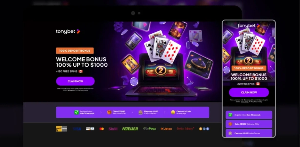Tonybet Casino App-schermafbeelding